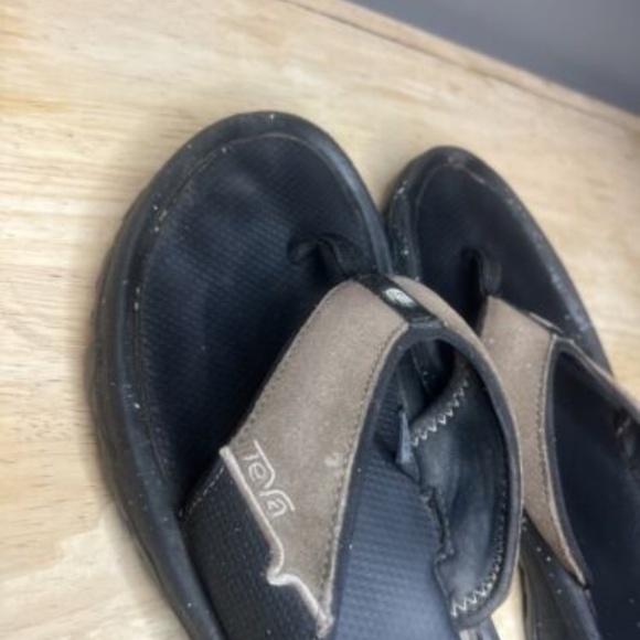 Men's Teva Flip Flop Sandals 4136 Brown Thongs US Size 11 - Picture 3 of 7